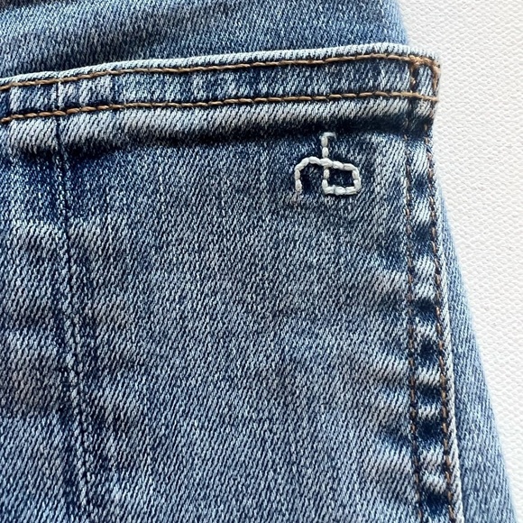 Rag & Bone Women’s Mid Rise Ankle Skinny Stretch Blue Jeans Size 25 (26x25) (D3) - Picture 3 of 11